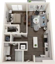 Axio at Carillon - A2 - 1 Bedroom 1 Bath