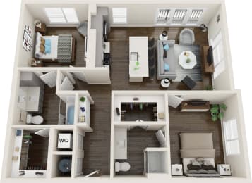 Axio at Carillon - B1- 2 Bedroom 2 Bath