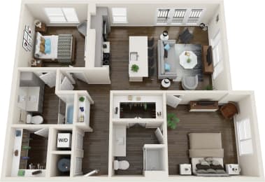 Axio at Carillon - B3 - 2 Bedroom 2 Bath