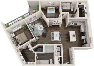Axio at Carillon - B7 - 2 Bedroom 2 Bath