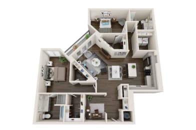 Axio at Carillon - B9 - 2 Bedroom 2 Bath