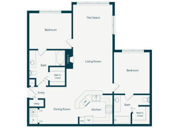Emmersyn at Lone Tree - B4 - 2 Bed 2 Bath - 2D