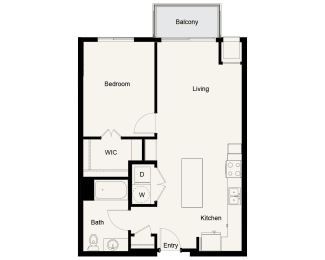 A05 - 1Bed 1Bath - Onyx Edina - 2D