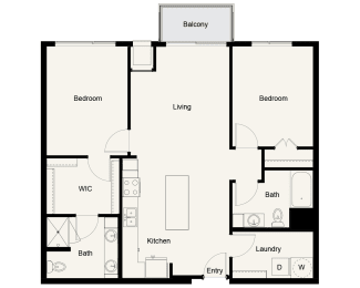 B02 - 2Bed 2Bath - Onyx Edina - 2D