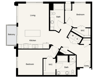 B05 - 2Bed 2Bath - Onyx Edina - 2D