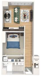 A10 - The Republic - 3D floor plan