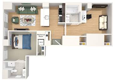 A26 - The Republic - 3D floor plan
