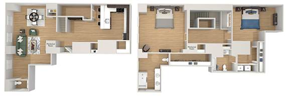 B5 - The Republic - 3D floor plan