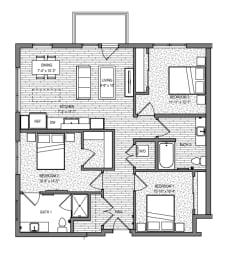 Floor Plan  Three Bedroom