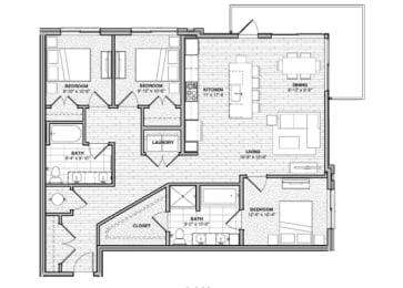 Floor Plan  Oak - Luxe