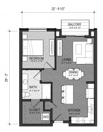Floor Plan  The Cascade 1A