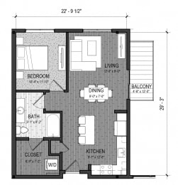 Floor Plan  The Cascade 1C