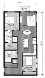 Floor Plan  The Confluence 2A