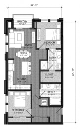 Floor Plan  The Confluence 2H