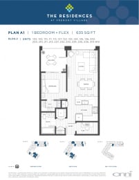 the floor plan of the condo