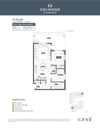 the floor plan of the condo