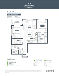the floor plan of the condo