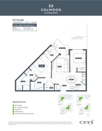the floor plan of the condo