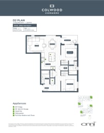the floor plan of the condo