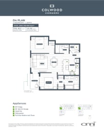the floor plan of the condo