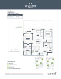 the floor plan of the condo