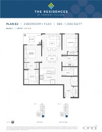 the floor plan of the condo