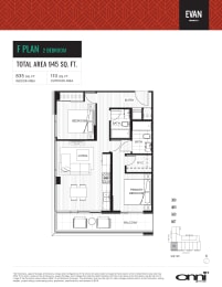 the floor plan of the condo