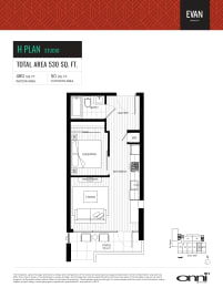 the floor plan of the condo