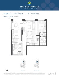 the floor plan of the condo