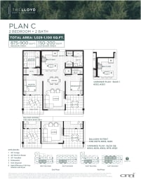 the floor plan of the condo