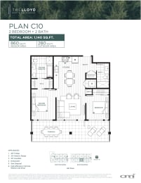 the floor plan of the condo