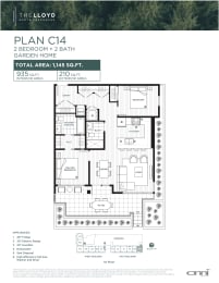 the floor plan of the condo