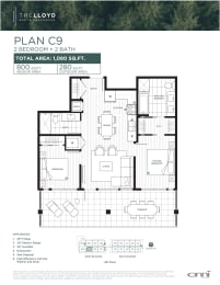 the floor plan of the condo