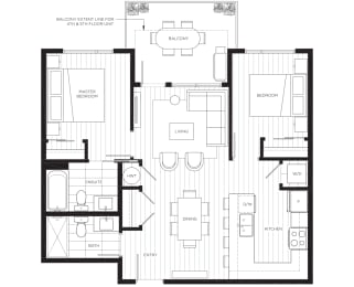 a blueprint of a floor plan of a house