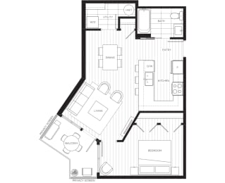 a black and white floor plan of a house