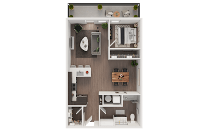 1 bedroom 1 bath K at B Flats Apartments, Washington 98337