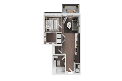 1 bedroom 1 bath B at B Flats Apartments, Bremerton