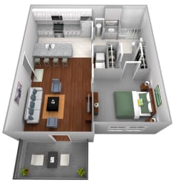 1 Bedroom Woodland Park Bentonville