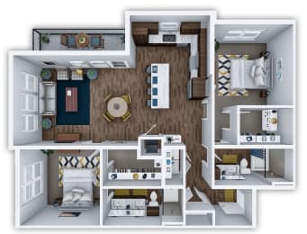B5 3d 2 bed 2 bath at The Villas at Waterside, Kansas