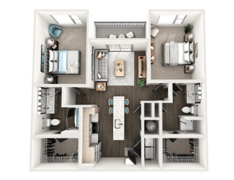 bedroom floor plan an opens up concept for this 1100 sq.ft. home