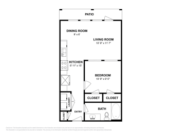 The Callie Studio floor plan