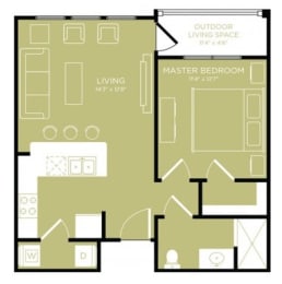 MEW A1 floor plan at Retreat at Wylie, Wylie, TX