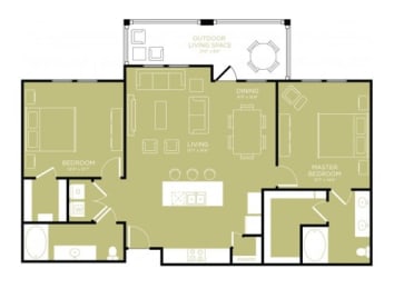 MEW B2 floor plan at Retreat at Wylie, Texas, 75098