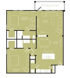 MEW B3 floor plan at Retreat at Wylie, Texas