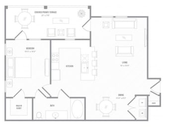 MOL A3 floor plan at Reveal on the Lake, Rowlett