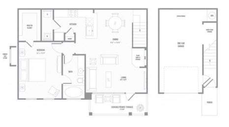 MOL A8T floor plan at Reveal on the Lake, Rowlett, Texas