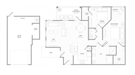 MOL B2T floor plan at Reveal on the Lake, Texas