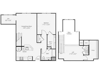the floor plan plan 1199
