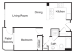 A2 Floorplan   at Elan Redmond, Redmond, WA 98052