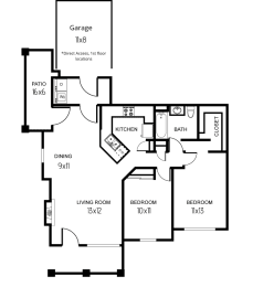 B2 Floor Plan at Echo Ridge, Washington
